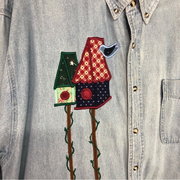 Vintage, Most Wanted Chambray Shirt, XL.  In good used condition! - Picture 3 of 6